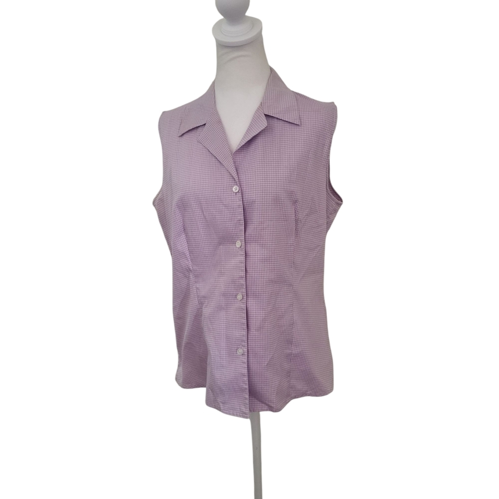 Liz Claiborne Sleeveless Top Purple Sz 10